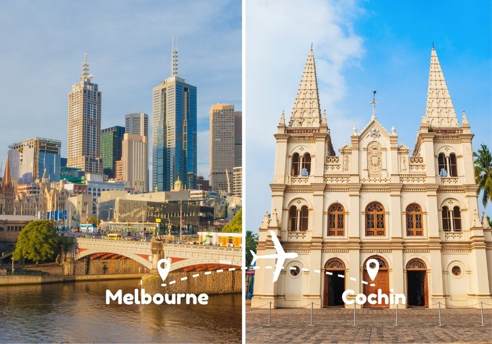 Melbourne To Kochi Flights by Airways Travel