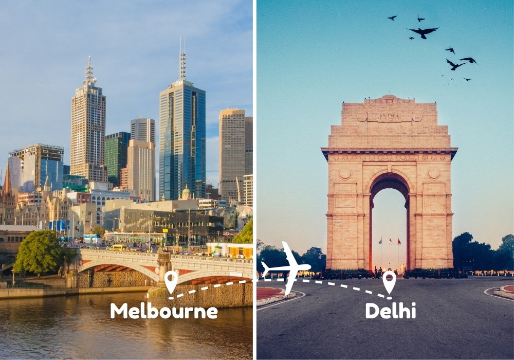 Melbourne To Delhi Flights by Airways Travel