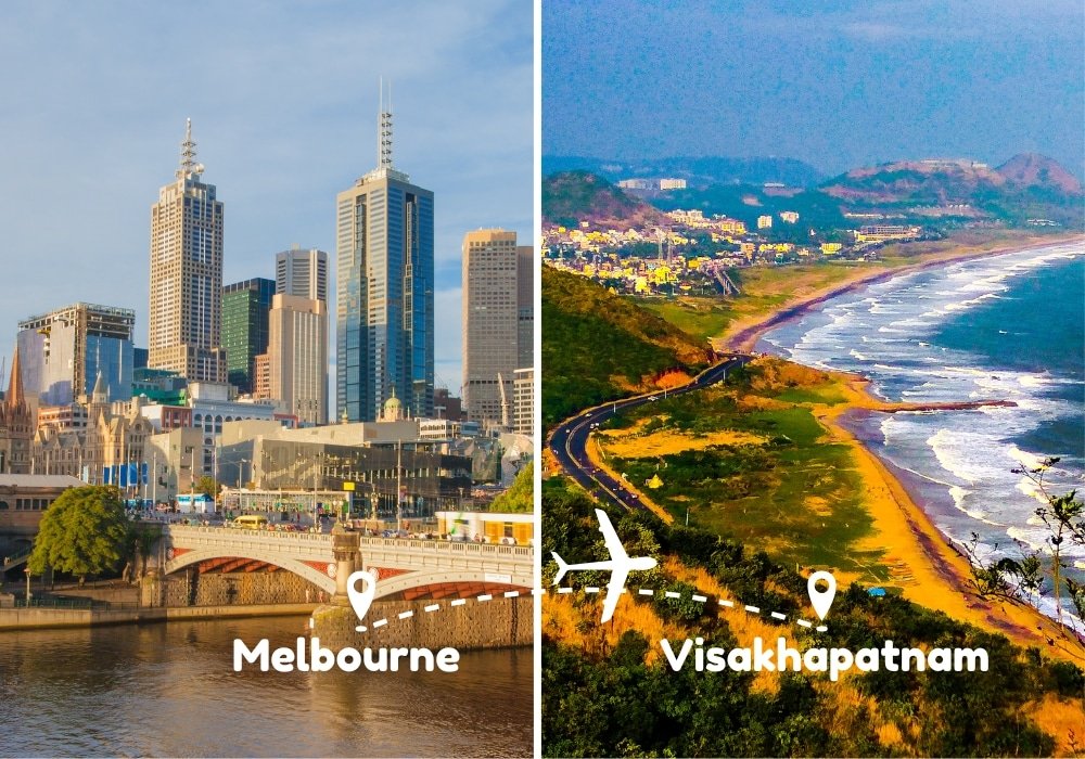 Melbourne To Visakhapatnam Flights by Airways Travel