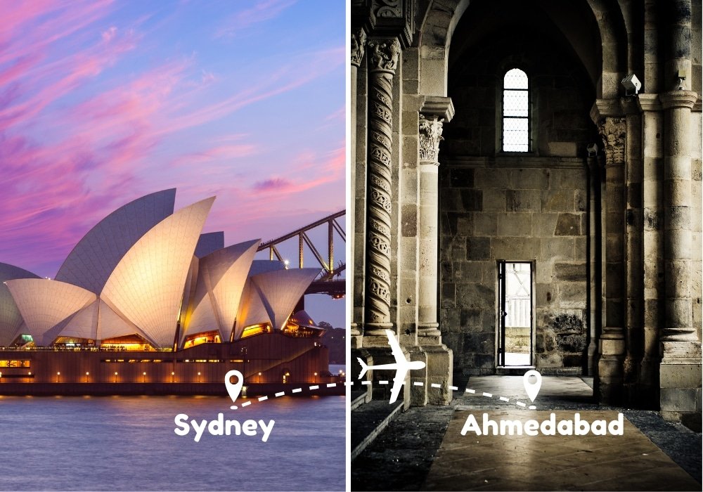Sydney To Ahmedabad Flights by Airways Travel