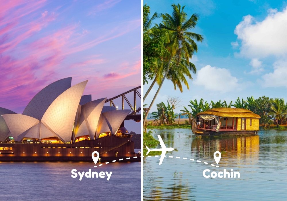 Sydney To Kochi Flights by Airways Travel