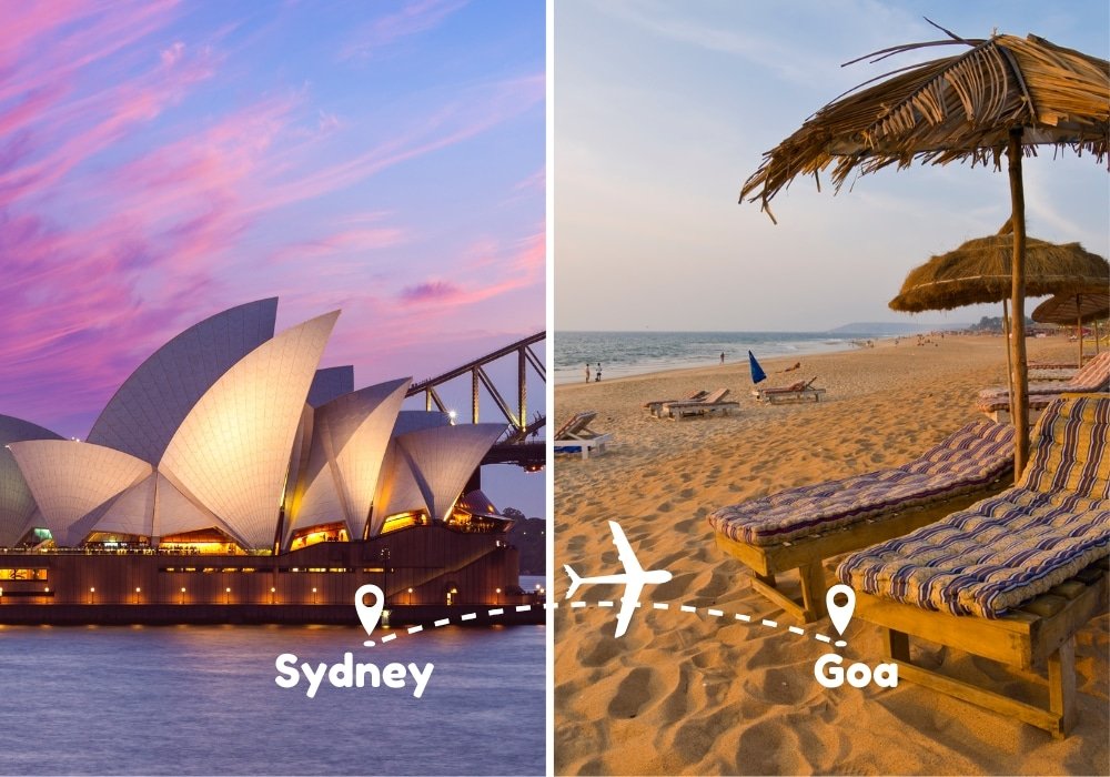 Sydney To Goa Flights by Airways Travel