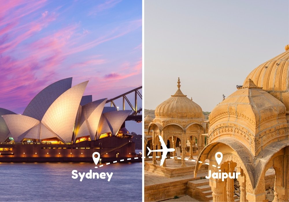 Sydney To Jaipur Flights by Airways Travel