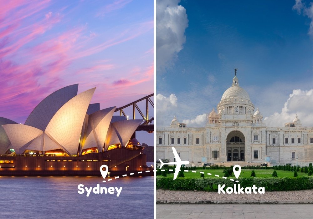 Sydney To Kolkata Flights by Airways Travel