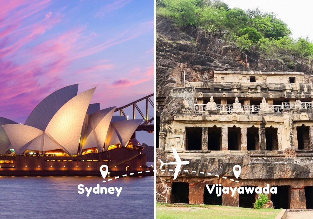 Sydney To Vijayawada Flights by Airways Travel