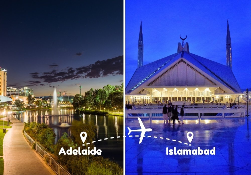 Adelaide to Islamabad Flights by Airways Travel