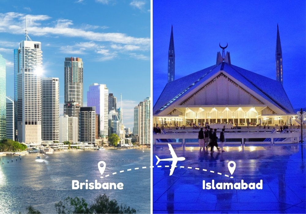 Brisbane to Islamabad Flights by Airways Travel