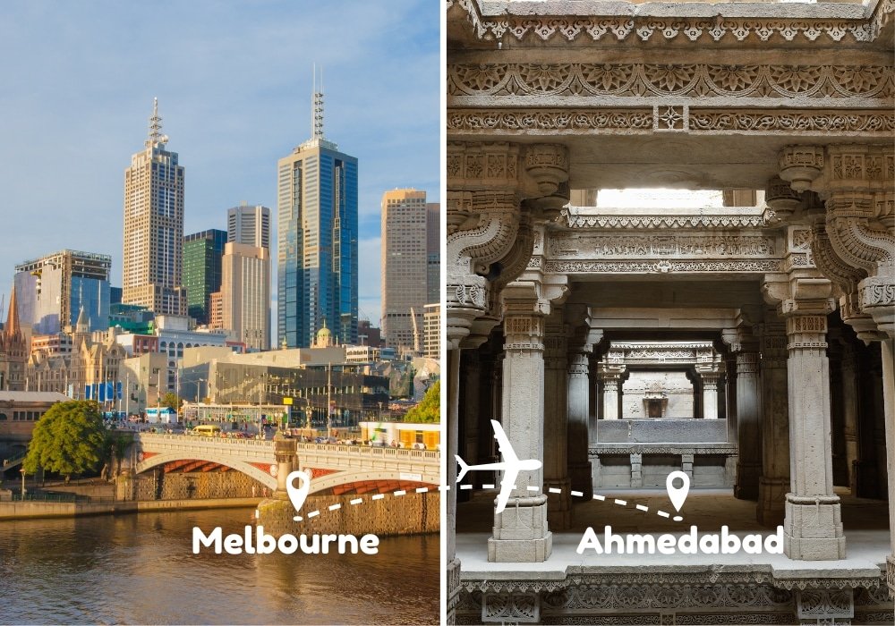 Melbourne To Ahmedabad Flights by Airways Travel