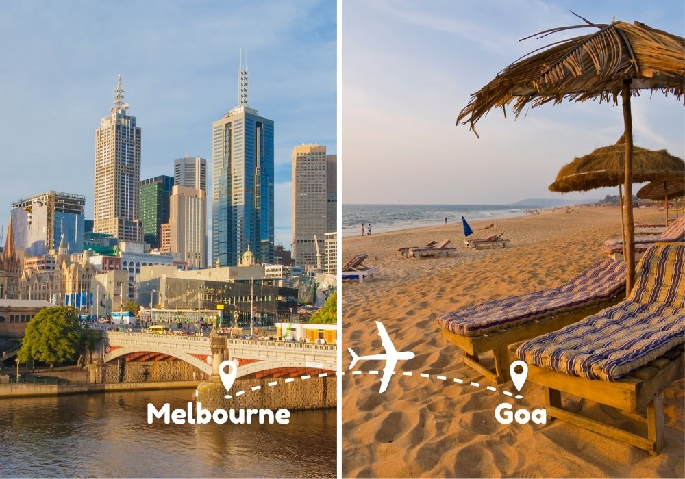Melbourne To Goa Flights by Airways Travel