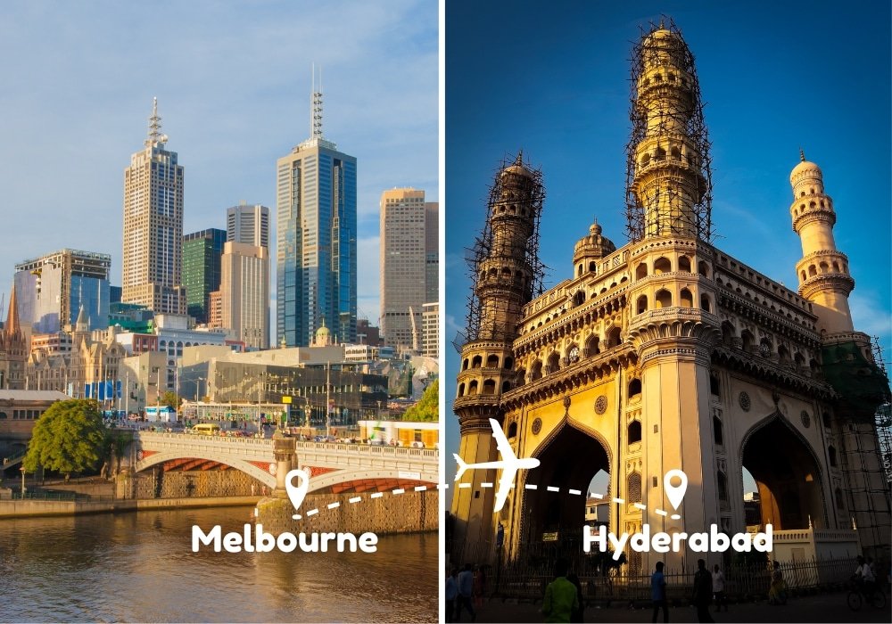 Melbourne To Hyderabad Flights by Airways Travel
