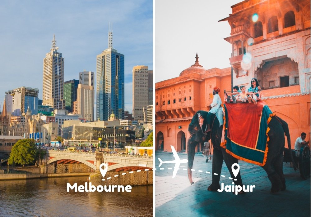Melbourne To Jaipur Flights by Airways Travel
