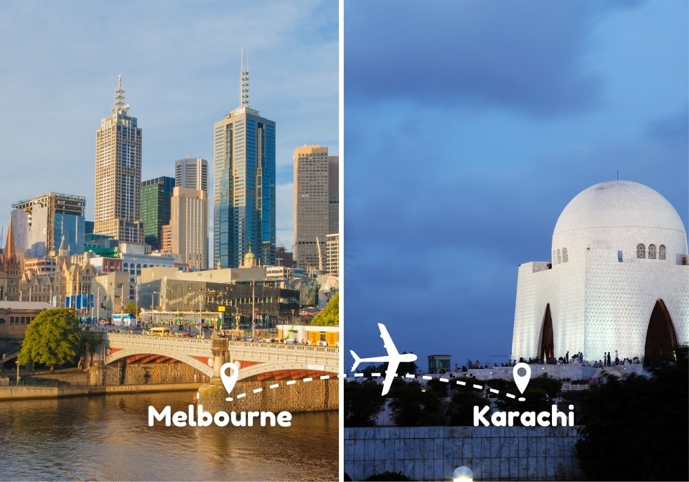 Melbourne To Karachi Flights by Airways Travel