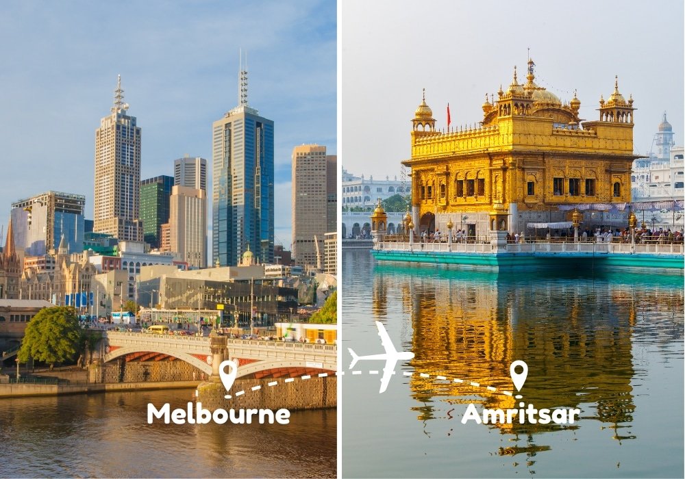 Melbourne To Amritsar Flights by Airways Travel