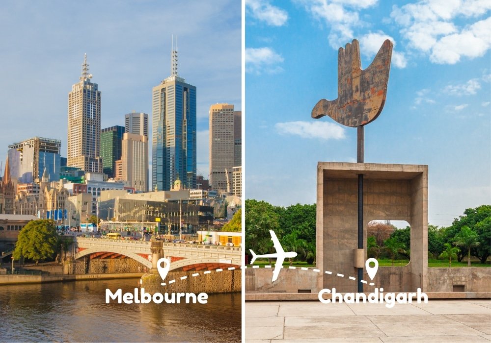 Melbourne To Chandigarh Flights by Airways Travel