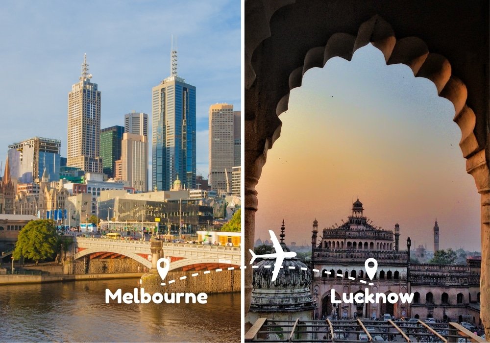 Melbourne To Lucknow Flights by Airways Travel
