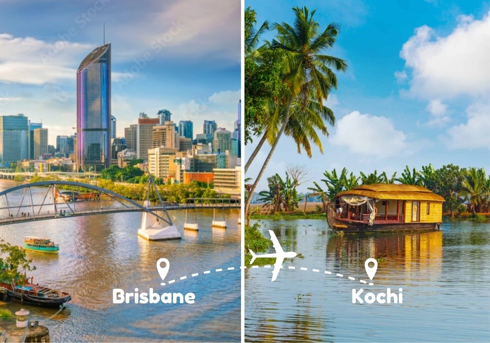 Brisbane To Kochi Flights by Airways Travel