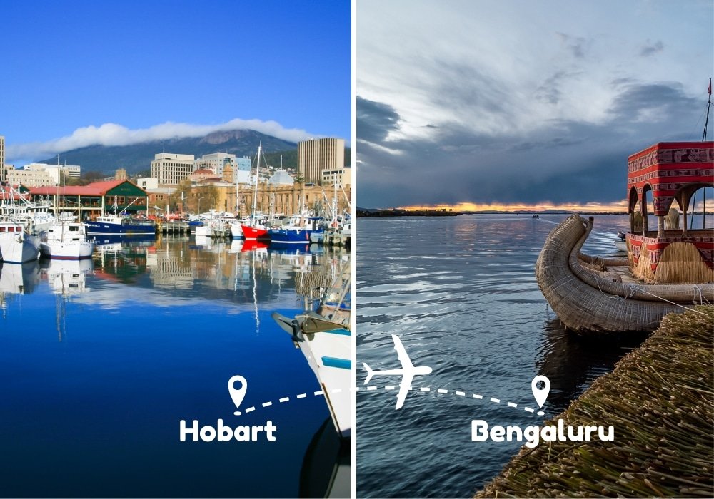 Hobart To Bengaluru Flights by Airways Travel