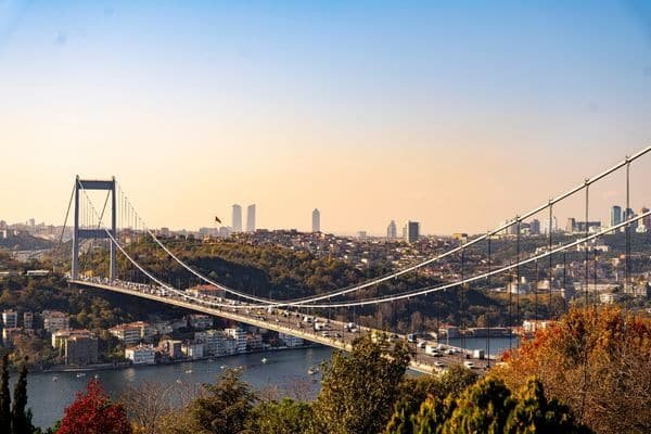 Bosphorus bridge in Turkey