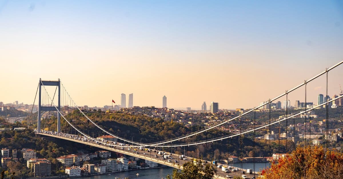 Flight to beautiful Istanbul