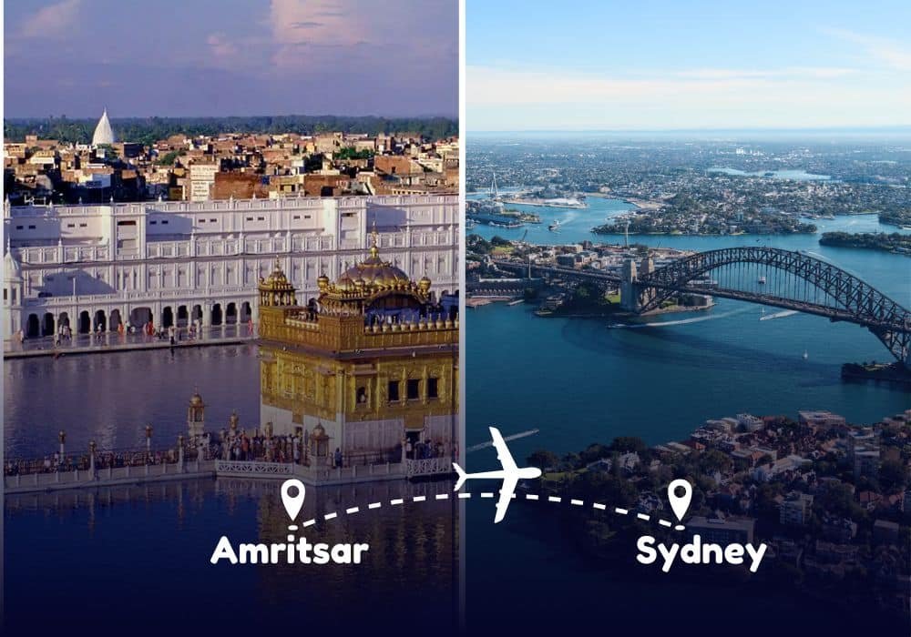 Amritsar to Sydney